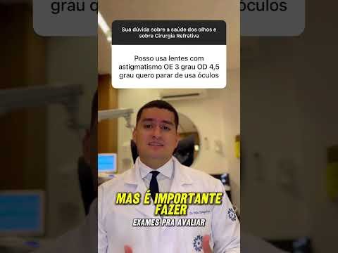 Astigmatismo: 3 graus em um olho e 4,5 no outro. Pode usar lentes? #astigmatismo #lentesdecontato