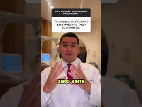 Meu grau aumentou décimos. Posso fazer a cirurgia refrativa? #cirurgiarefrativa #miopia #oculos