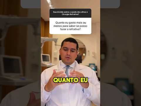 Qual o valor de uma cirurgia refrativa? #cirurgiarefrativa #miopia #astigmatismo #hipermetropia