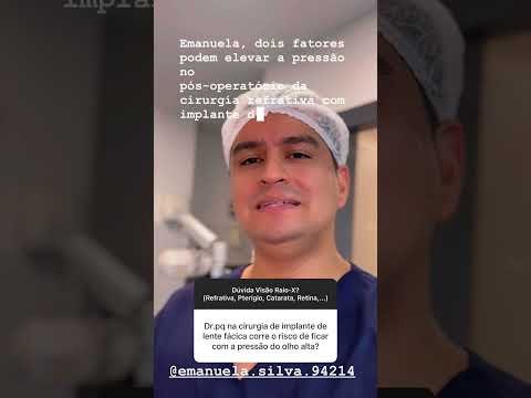 Pressão ocular elevada após refrativa com lente fácica?