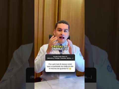 Visão embaçada pós-refrativa?