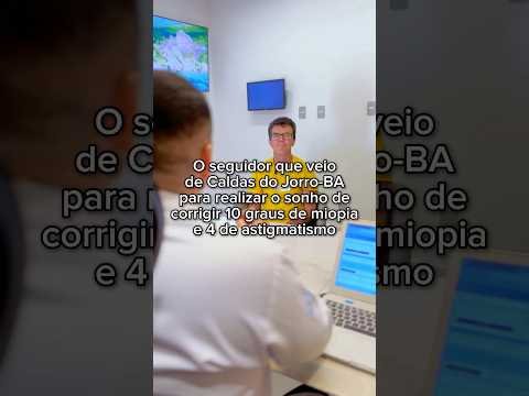 Cirurgia refrativa Lara correção de 10 graus de miopia, 4 de astigmatismo e 3 de presbiopia