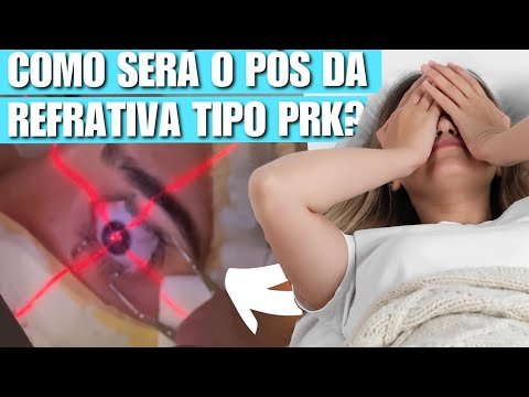 COMO SERÁ O PÓS DA MINHA CIRURGIA REFRATIVA TIPO PRK?