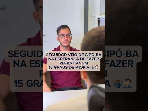 Será que deu certo se livrar de 15 graus de miopia?