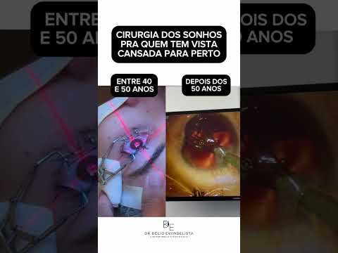 Cirurgia refrativa: cirurgia dos sonhos pra quem tem vista cansada para perto