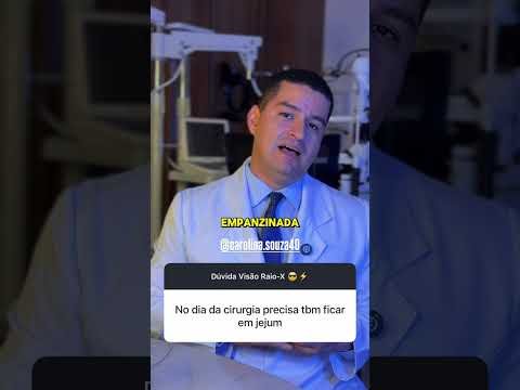 Cirurgia refrativa: para fazer cirurgia refrativa precisa está de jejum?